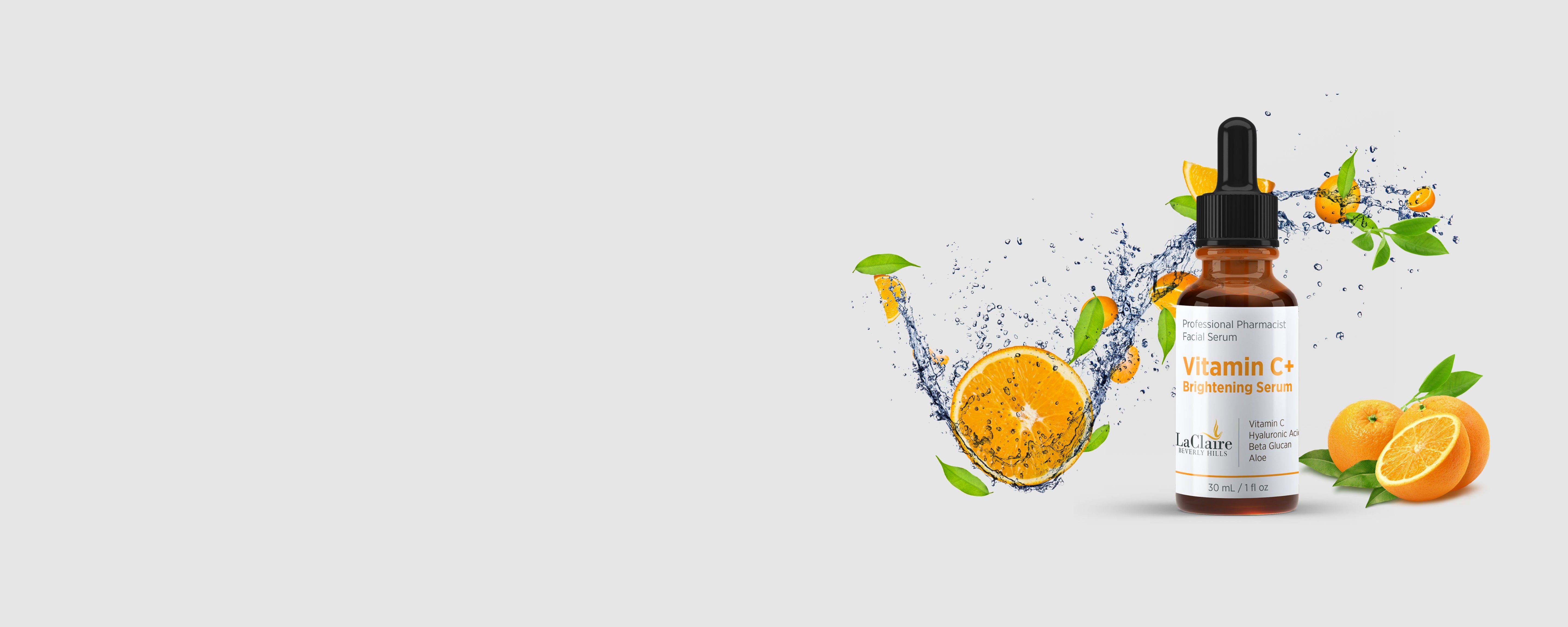 Experience the power of LaClaire's Vitamin C+ Brightening serum