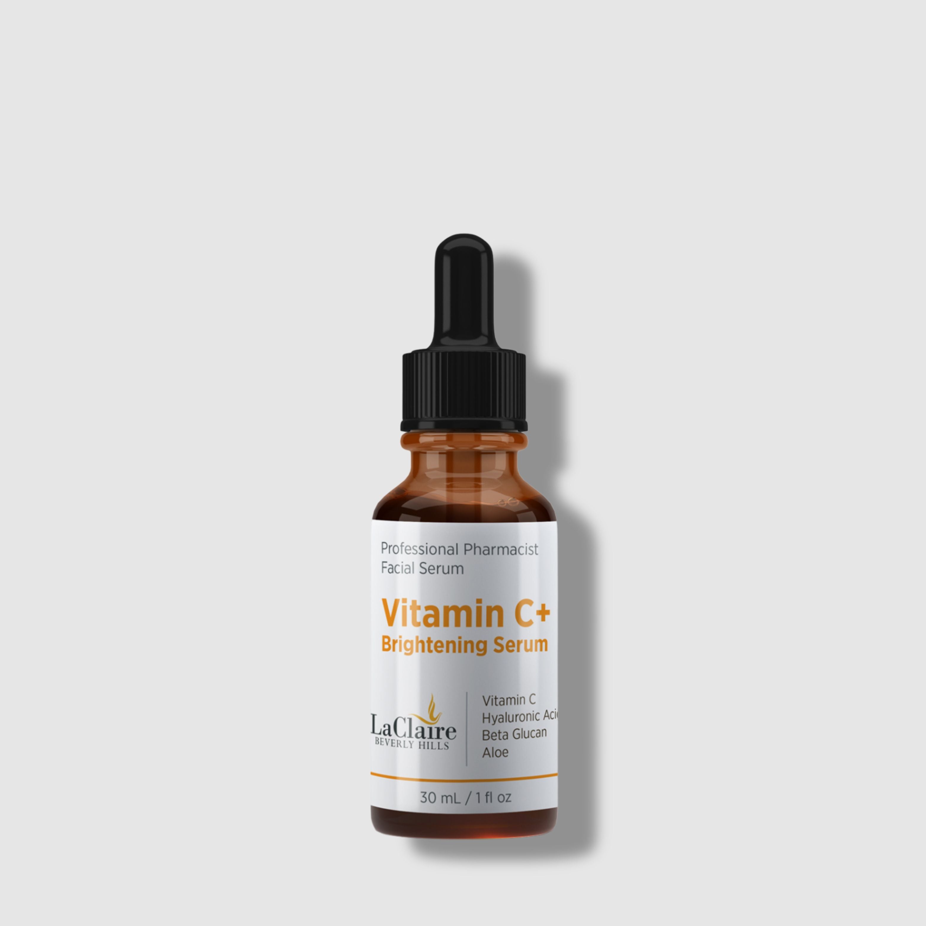 Laclaire Vitamin C+ Serum – Strong Vitamin C Face Serum with Hyaluronic Acid for Brightening and Radiance. Made in the USA.