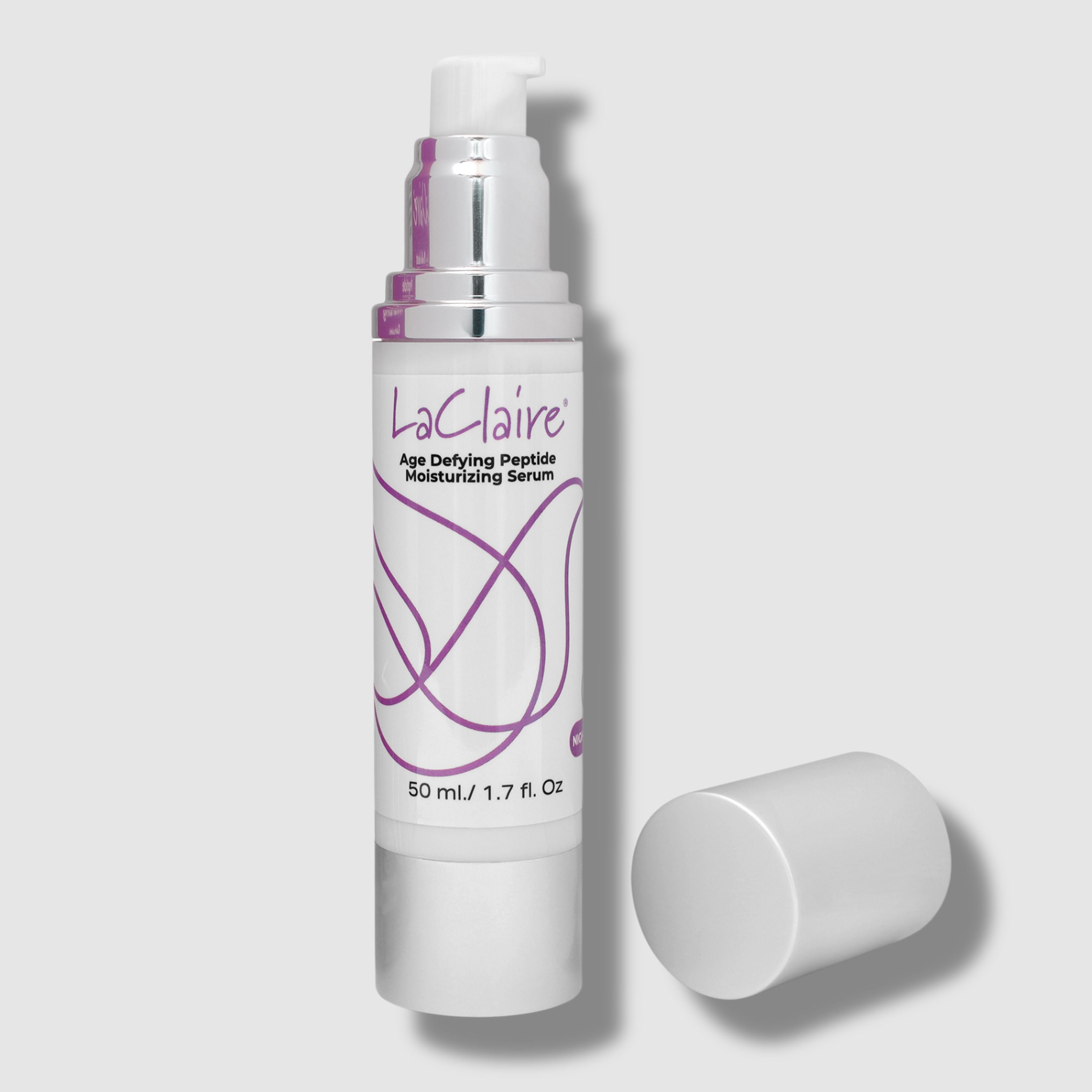 Laclaire Peptide Moisturizing Serum 50mL – Anti-aging serum with peptides to hydrate and reduce wrinkles for youthful skin.
