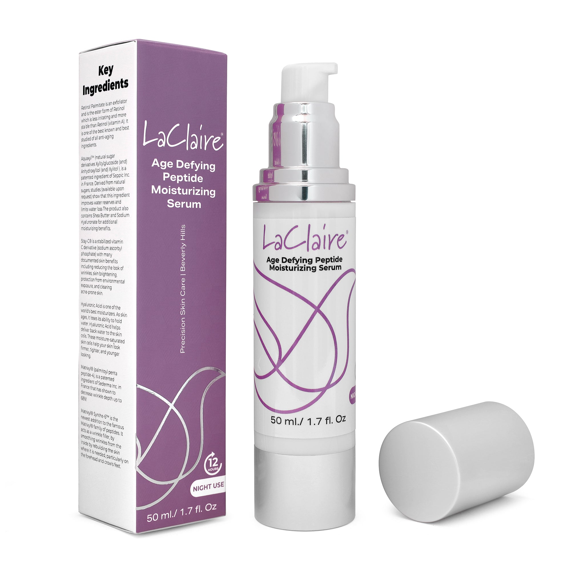 Radiance Rebirth Skincare Set – Triple-Action Moisturizer, Peptide Serum & Vitamin C+ Serum for Smoothing, Brightening, and Anti-Aging. 50ml + 30ml.