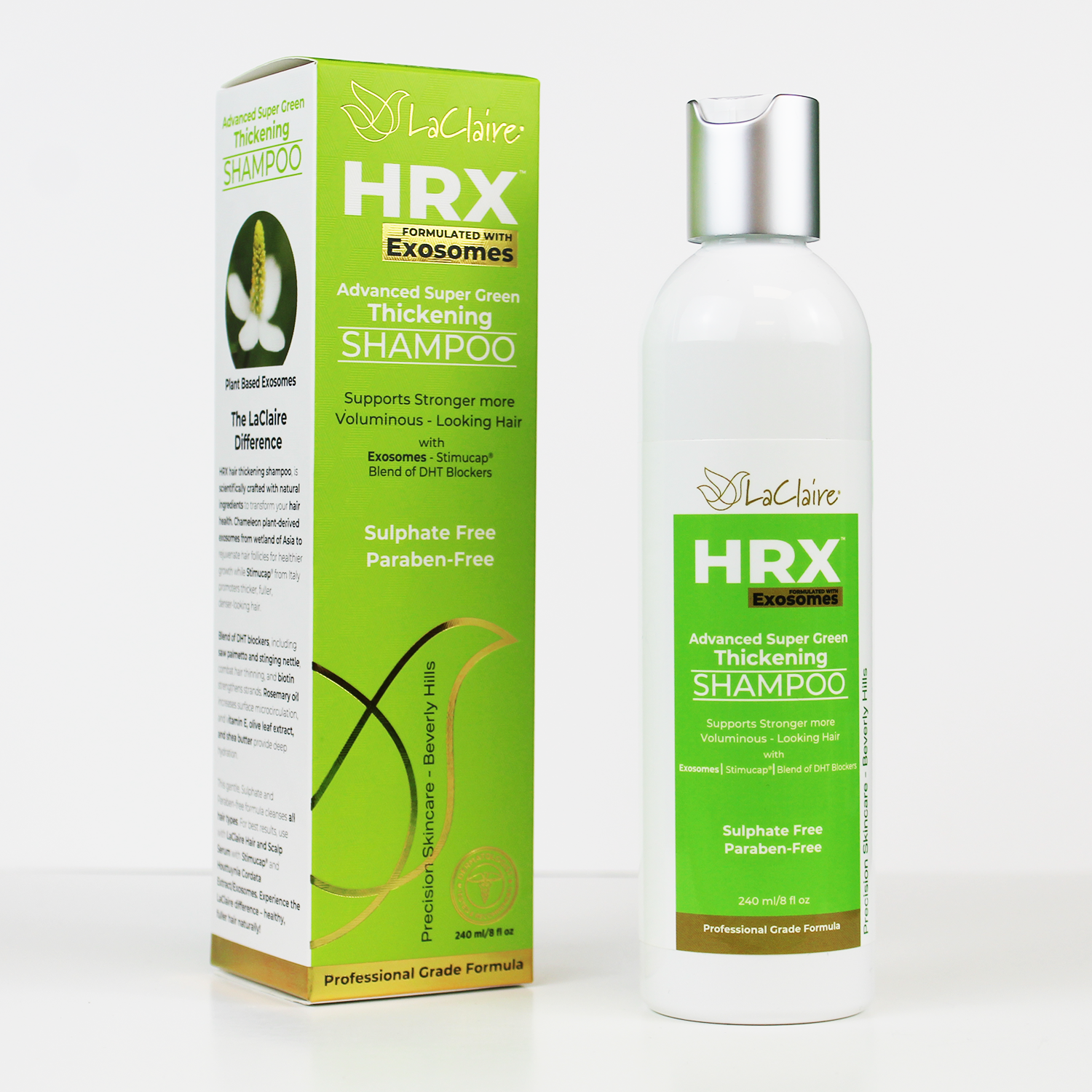 HRX 240 ml Hair Thickening Shampoo Advanced Super Green
