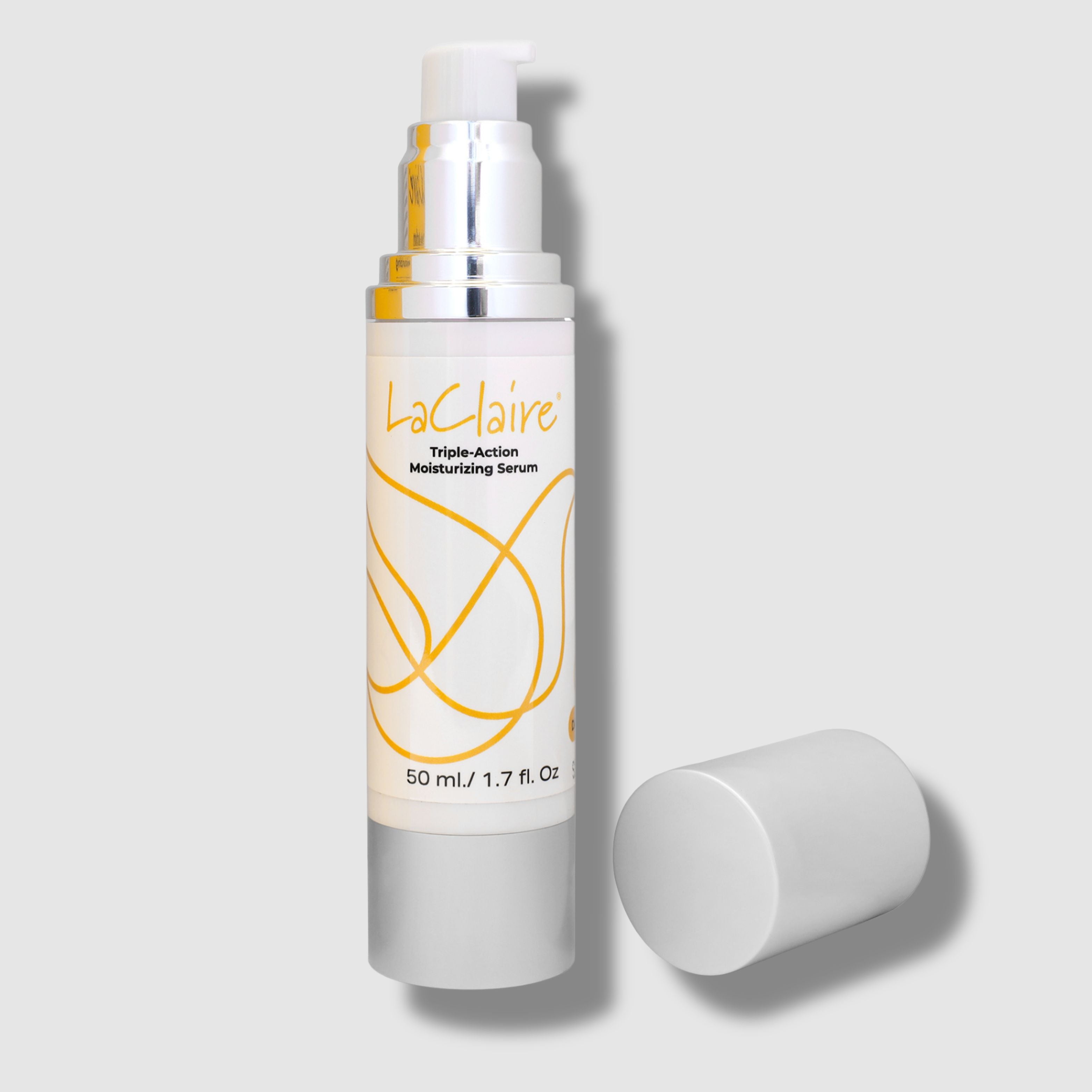 Triple-Action Moisturizing Serum with Hyaluronic Acid, Chamomile & Green Tea – Hydrates, Soothes & Protects Skin. Paraben-Free, 50ml, Ideal for Dry and Sensitive Skin.