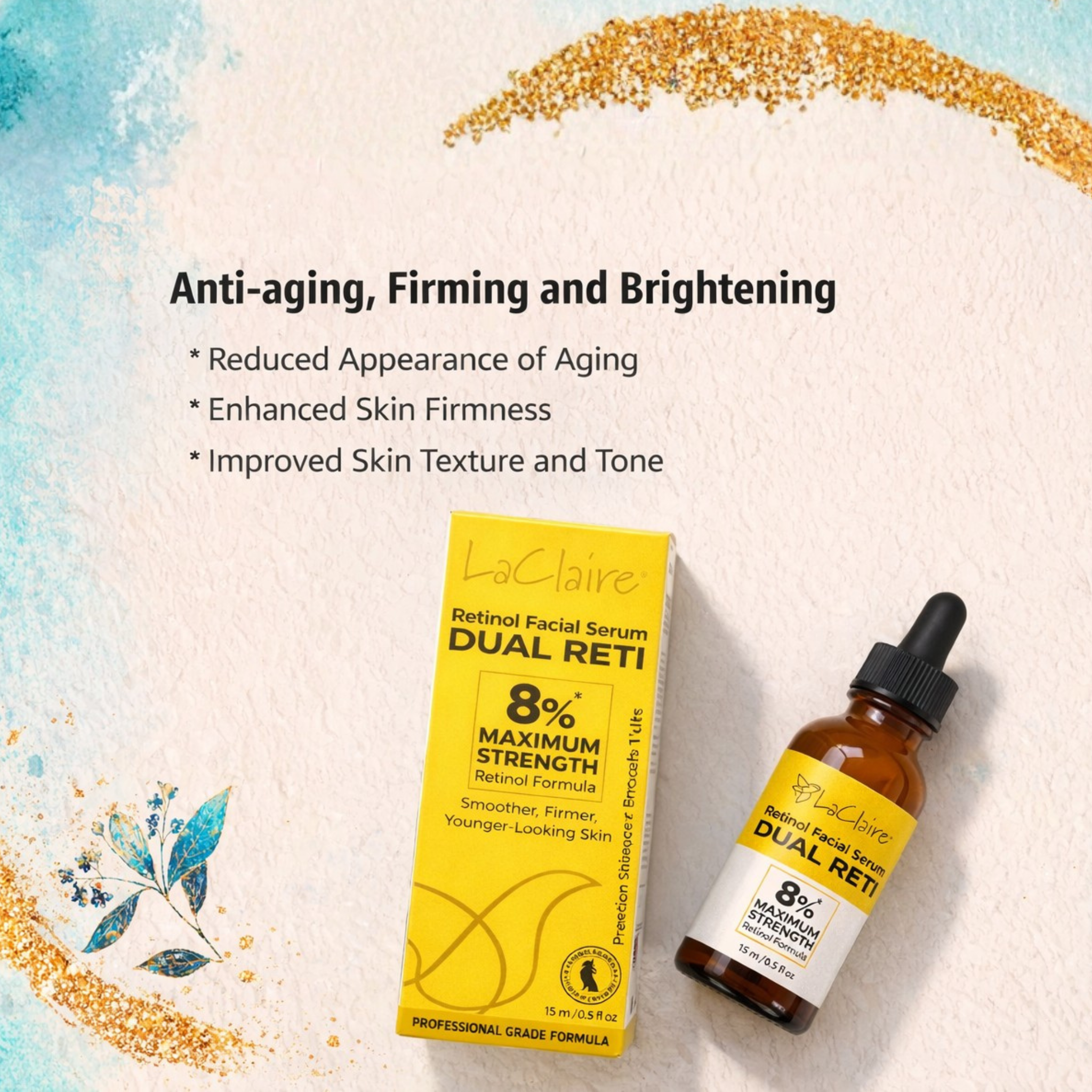 Retinol Facial Serum-Dual Reti - 15mL