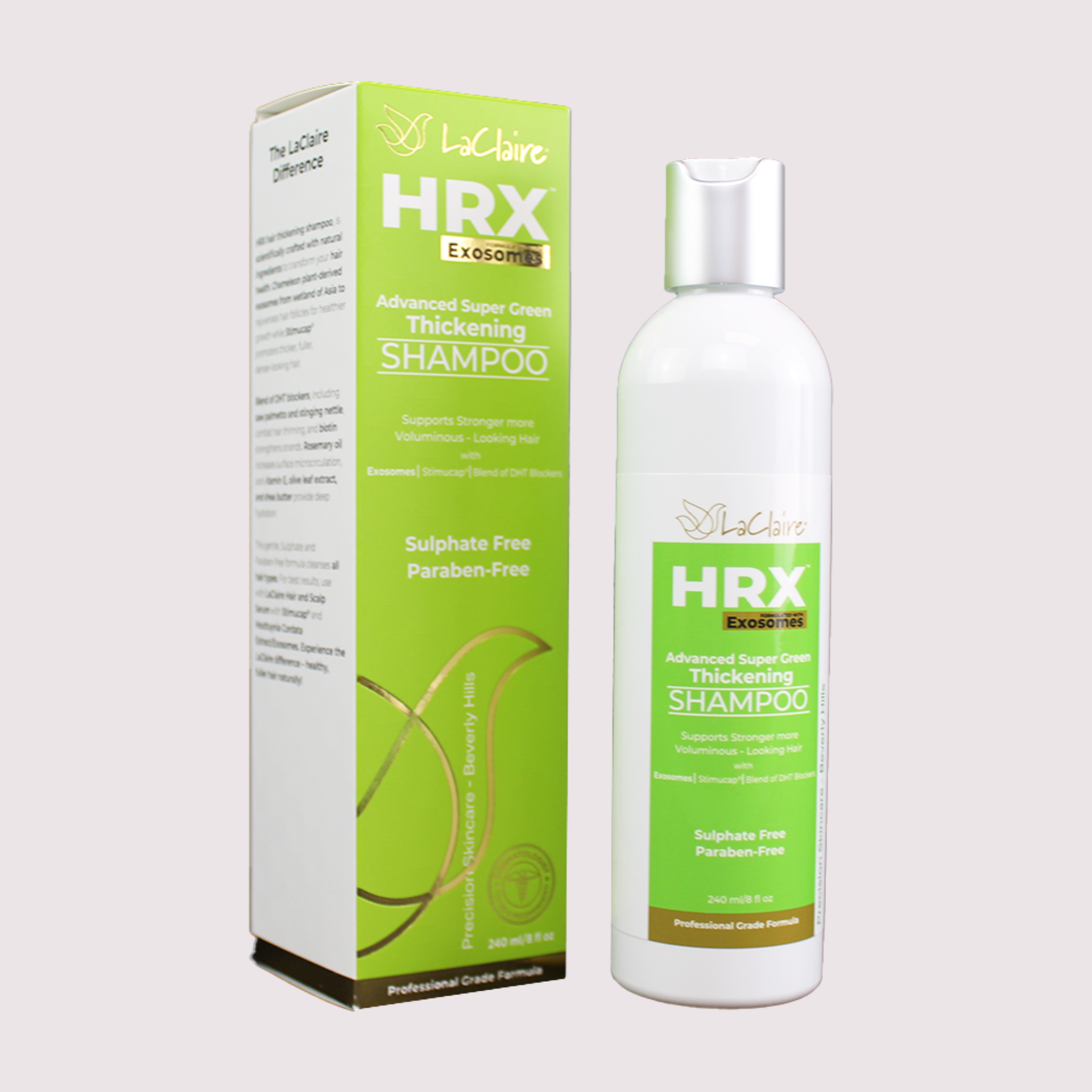 HRX 240 ml Hair Thickening Shampoo Advanced Super Green