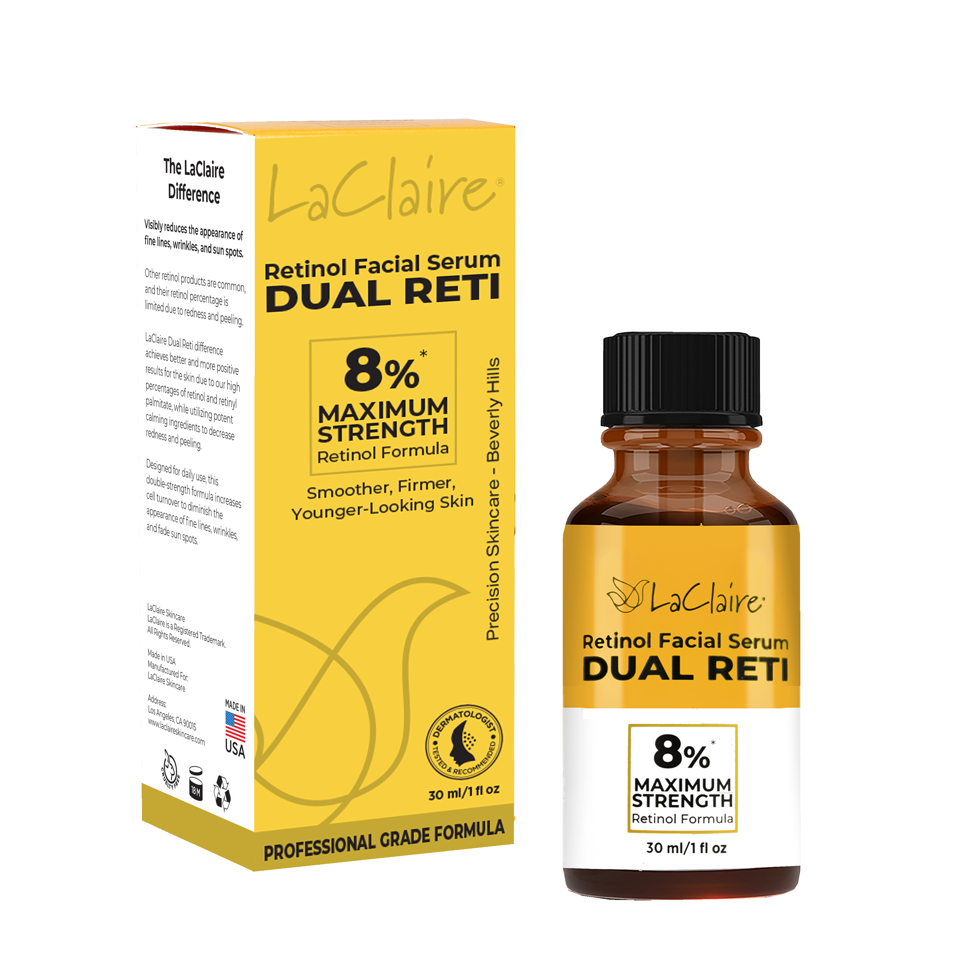 Retinol Facial Serum-Dual Reti - 30mL