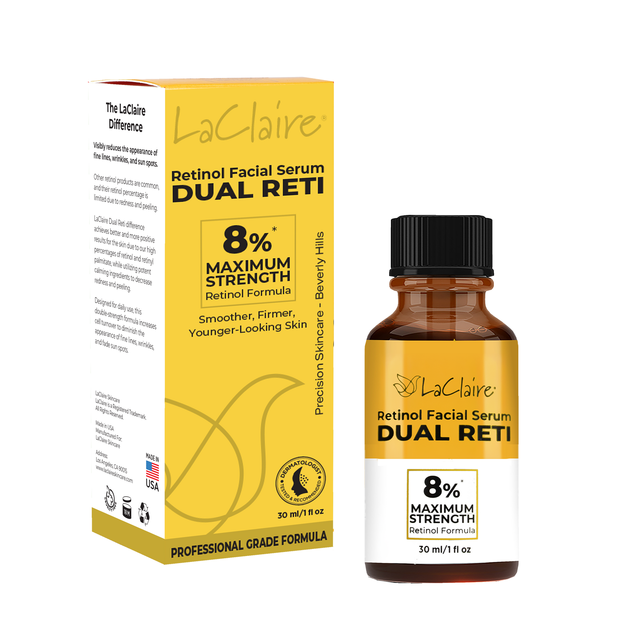 Retinol Facial Serum-Dual Reti - 30mL